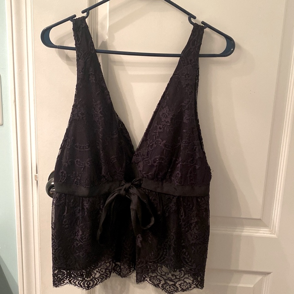 *NWT* FREE PEOPLE Black Lace Tank Top, Size Medium, Retail Price $88